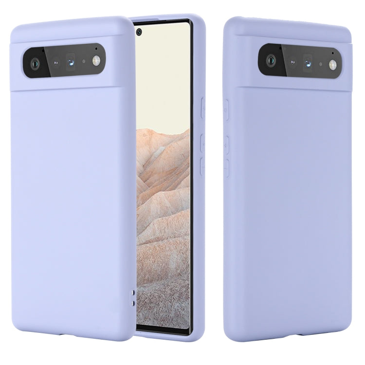 Pure Color Liquid Silicone Shockproof Full Coverage Case, For Google Pixel 6