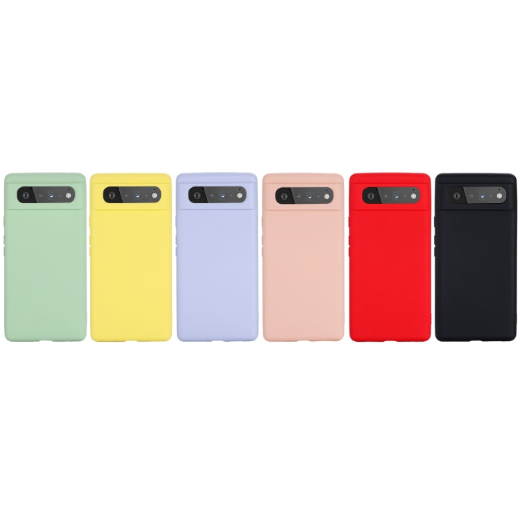 Pure Color Liquid Silicone Shockproof Full Coverage Case, For Google Pixel 6