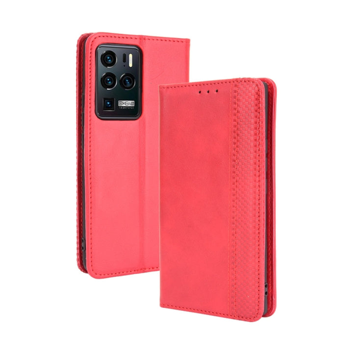 Magnetic Buckle Retro Crazy Horse Texture Horizontal Flip Leather Case with Holder & Card Slots & Photo Frame, For Umidigi A11, For ZTE Axon 30 Ultra 5G, For ZTE nubia Red Magic 6R