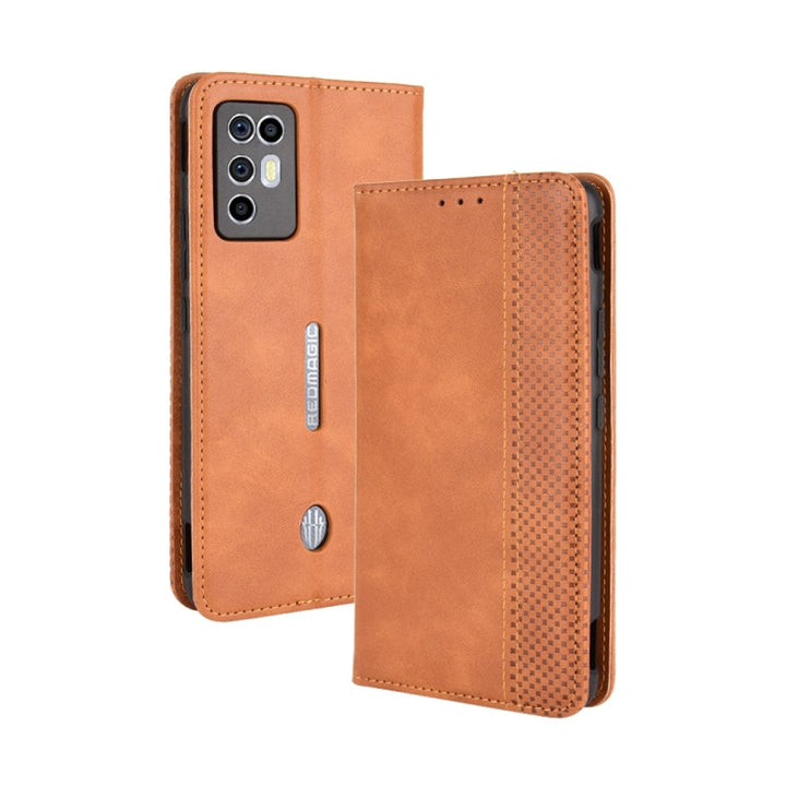 Magnetic Buckle Retro Crazy Horse Texture Horizontal Flip Leather Case with Holder & Card Slots & Photo Frame, For Umidigi A11, For ZTE Axon 30 Ultra 5G, For ZTE nubia Red Magic 6R