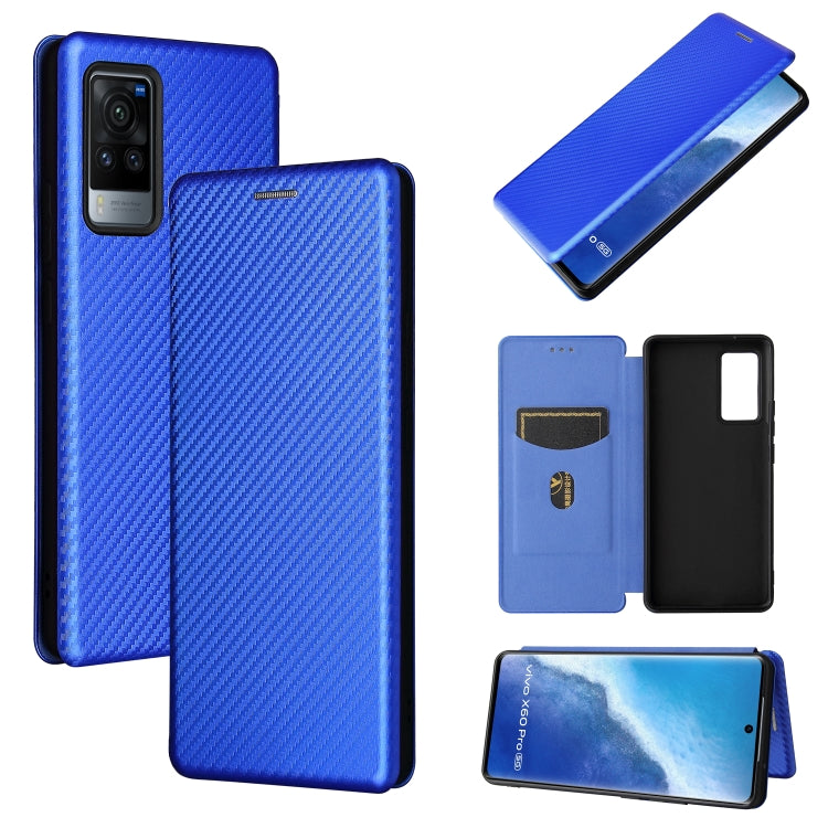 Carbon Fiber Texture Magnetic Horizontal Flip TPU + PC + PU Leather Case with Card Slot, For vivo X60 Pro / X60 5G, For Nokia C10, For Nokia C20