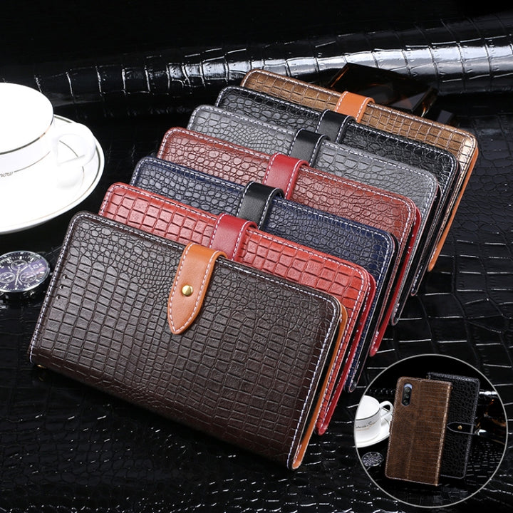 idewei Crocodile Texture Horizontal Flip Leather Case with Holder & Card Slots & Wallet, For Sony Xperia 10 III, For vivo S10, For vivo V21e 5G