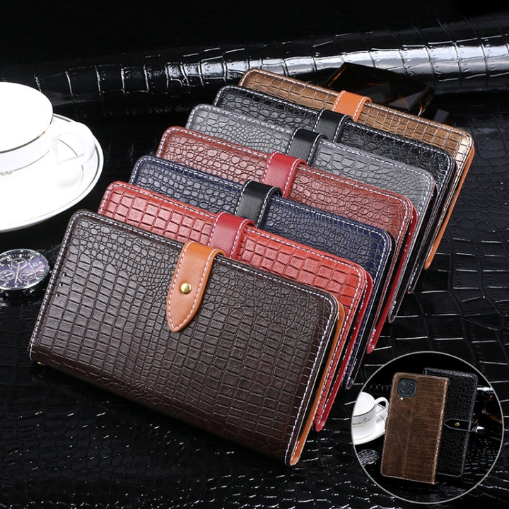 idewei Crocodile Texture Horizontal Flip Leather Case with Holder & Card Slots & Wallet, For Samsung Galaxy M32, For Xiaomi Poco F3 GT