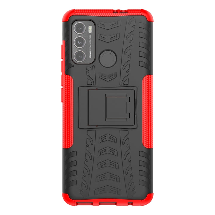 Tire Texture Shockproof TPU+PC Protective Case with Holder, For Motorola Moto G60, For Sony Xperia 5 III, For Sony Xperia 10 III, For Xiaomi Redmi K40 Gaming