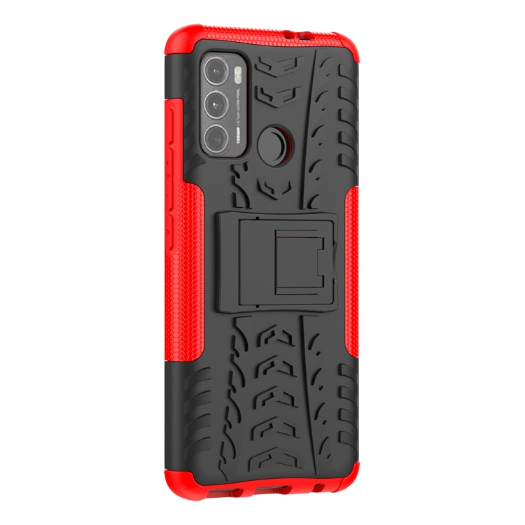 Tire Texture Shockproof TPU+PC Protective Case with Holder, For Motorola Moto G60, For Sony Xperia 5 III, For Sony Xperia 10 III, For Xiaomi Redmi K40 Gaming