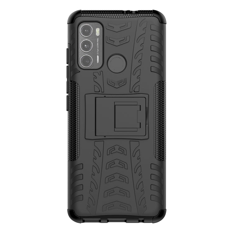 Tire Texture Shockproof TPU+PC Protective Case with Holder, For Motorola Moto G60, For Sony Xperia 5 III, For Sony Xperia 10 III, For Xiaomi Redmi K40 Gaming