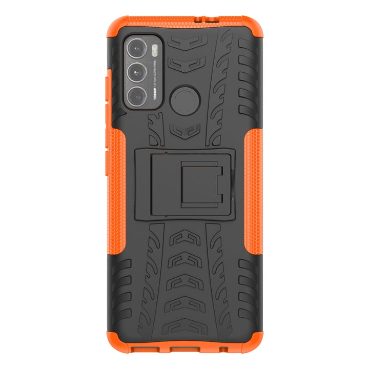 Tire Texture Shockproof TPU+PC Protective Case with Holder, For Motorola Moto G60, For Sony Xperia 5 III, For Sony Xperia 10 III, For Xiaomi Redmi K40 Gaming