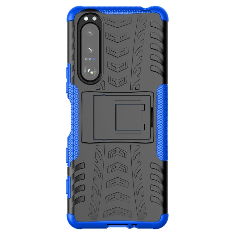 Tire Texture Shockproof TPU+PC Protective Case with Holder, For Motorola Moto G60, For Sony Xperia 5 III, For Sony Xperia 10 III, For Xiaomi Redmi K40 Gaming