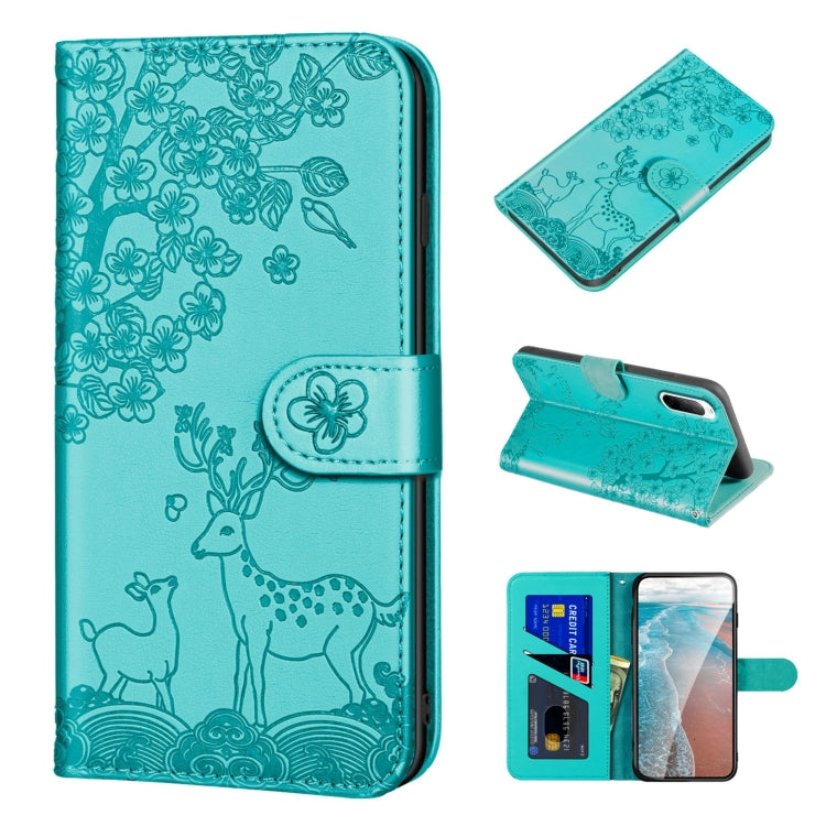 Sika Deer Embossing Pattern Horizontal Flip PU Leather Case with Holder & Card Slot & Wallet & Photo Frame, For Sony Xperia 10 II, For Sony Xperia 10 III