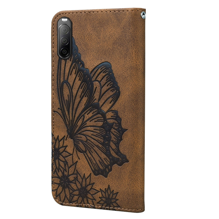 Retro Skin Feel Butterflies Embossing Horizontal Flip Leather Case with Holder & Card Slots & Wallet, For Sony Xperia 10 III, For OnePlus Nord CE 5G, For OnePlus Nord N200