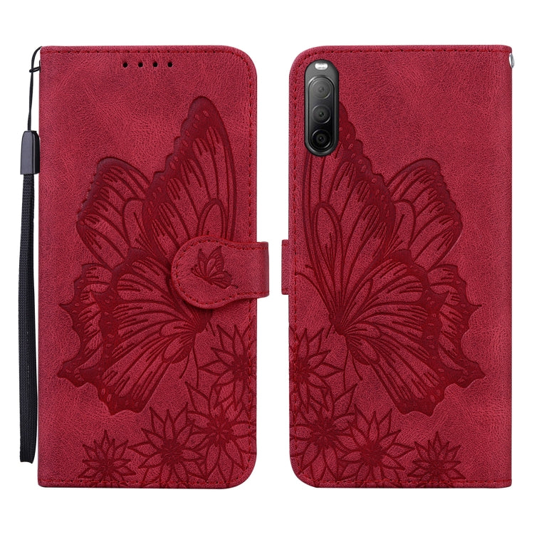 Retro Skin Feel Butterflies Embossing Horizontal Flip Leather Case with Holder & Card Slots & Wallet, For Sony Xperia 10 III, For OnePlus Nord CE 5G, For OnePlus Nord N200