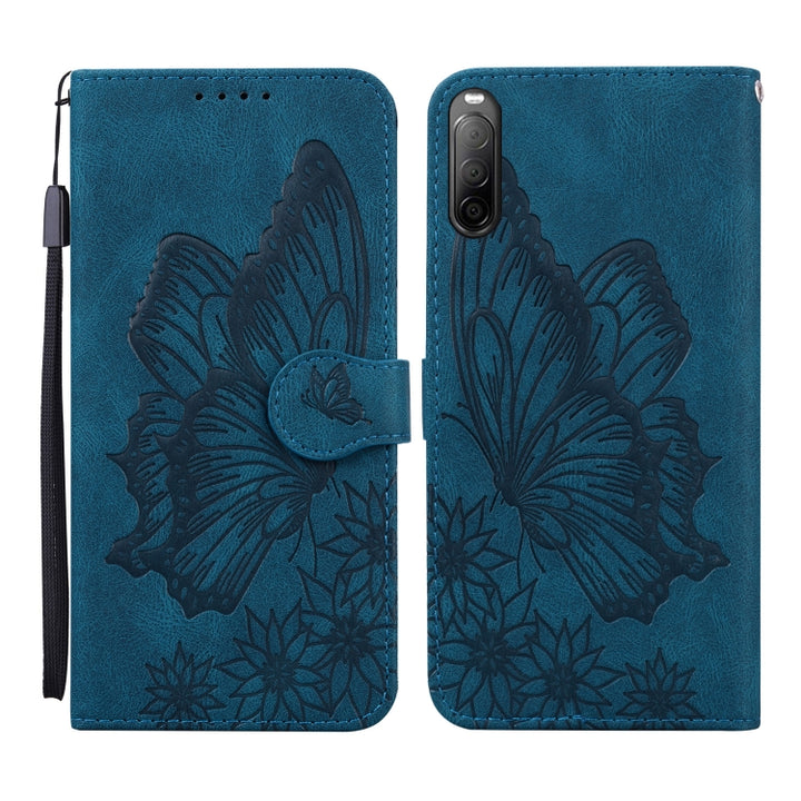 Retro Skin Feel Butterflies Embossing Horizontal Flip Leather Case with Holder & Card Slots & Wallet, For Sony Xperia 10 III, For OnePlus Nord CE 5G, For OnePlus Nord N200