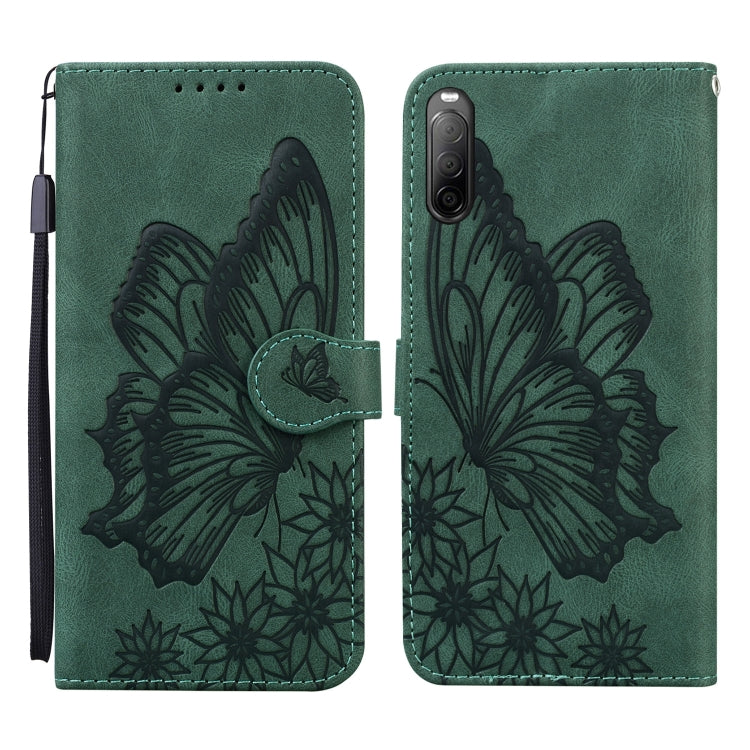 Retro Skin Feel Butterflies Embossing Horizontal Flip Leather Case with Holder & Card Slots & Wallet, For Sony Xperia 10 III, For OnePlus Nord CE 5G, For OnePlus Nord N200