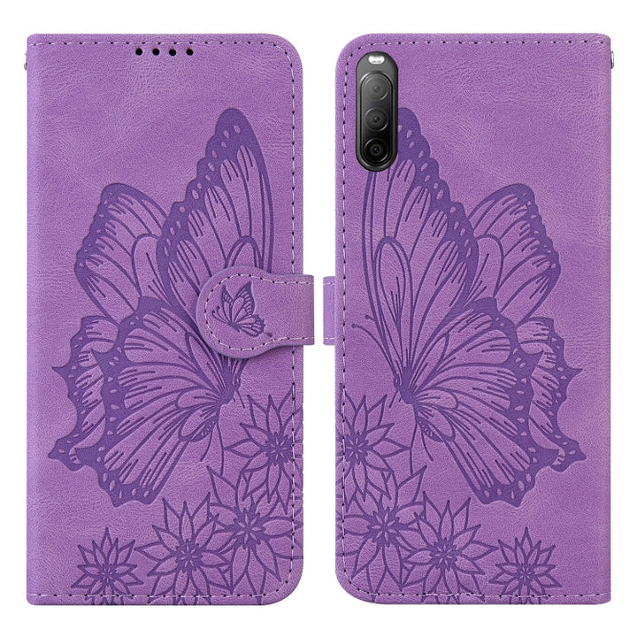 Retro Skin Feel Butterflies Embossing Horizontal Flip Leather Case with Holder & Card Slots & Wallet, For Sony Xperia 10 III, For OnePlus Nord CE 5G, For OnePlus Nord N200