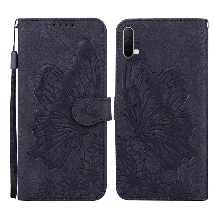 Retro Skin Feel Butterflies Embossing Horizontal Flip Leather Case with Holder & Card Slots & Wallet, For Sony Xperia 10 III, For OnePlus Nord CE 5G, For OnePlus Nord N200