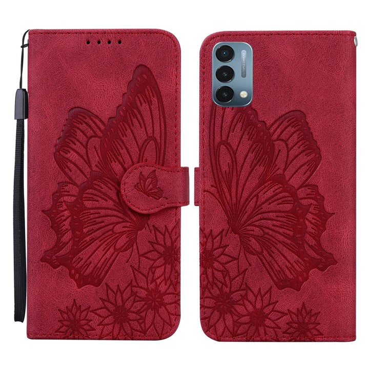 Retro Skin Feel Butterflies Embossing Horizontal Flip Leather Case with Holder & Card Slots & Wallet, For Sony Xperia 10 III, For OnePlus Nord CE 5G, For OnePlus Nord N200