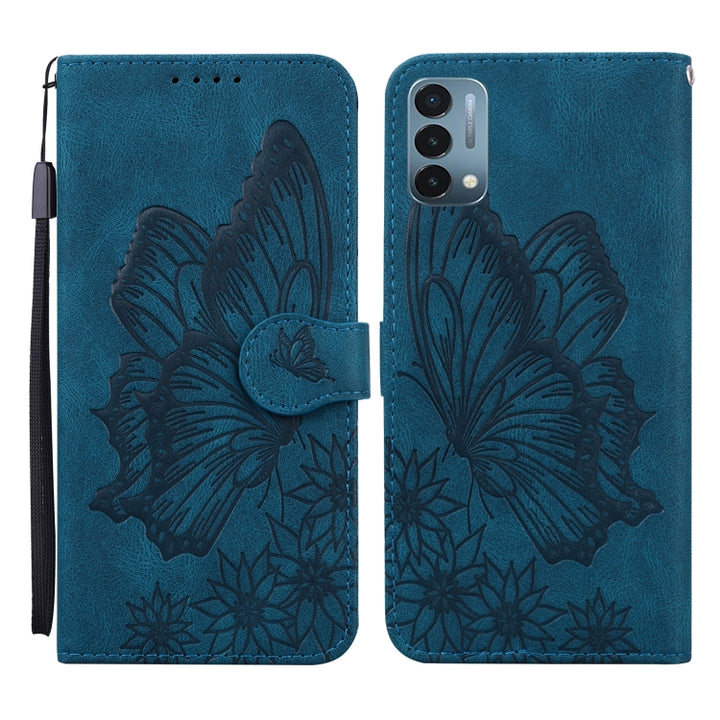 Retro Skin Feel Butterflies Embossing Horizontal Flip Leather Case with Holder & Card Slots & Wallet, For Sony Xperia 10 III, For OnePlus Nord CE 5G, For OnePlus Nord N200