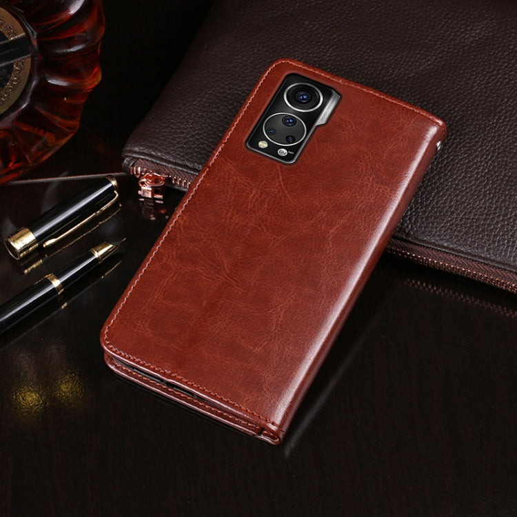 idewei Crazy Horse Texture Horizontal Flip Leather Case with Holder & Card Slots & Wallet, For ZTE Axon 30 5G