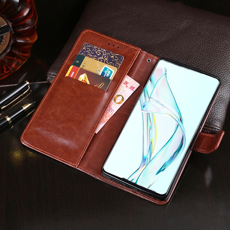 idewei Crazy Horse Texture Horizontal Flip Leather Case with Holder & Card Slots & Wallet, For ZTE Axon 30 5G