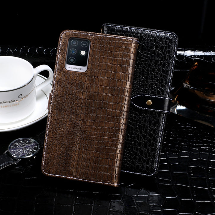 idewei Crocodile Texture Horizontal Flip Leather Case with Holder & Card Slots & Wallet, For Infinix Note 10, For Oukitel C21 Pro, For ZTE Axon 30 5G, For Tecno Camon 17 Pro