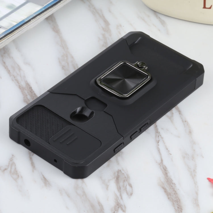 Sliding Camera Cover Design PC + TPU Shockproof Case with Ring Holder & Card Slot, For Google Pixel 5a 5G, For Samsung Galaxy A03s 166.6mm, For Samsung Galaxy A42 5G, For Samsung Galaxy A72 5G