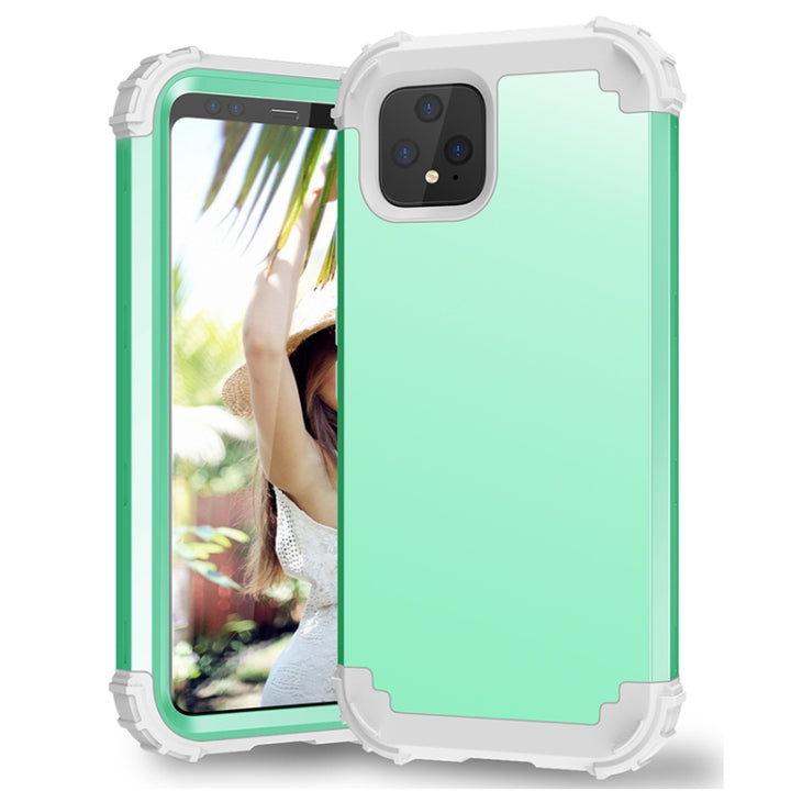 3 in 1 Shockproof PC + Silicone Protective Case, For Google Pixel 4