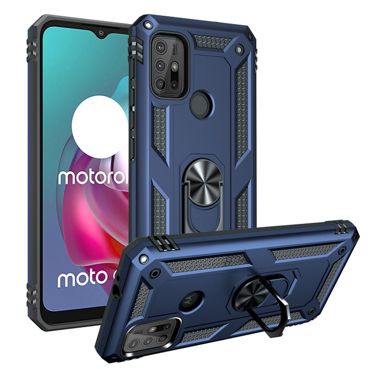 Shockproof TPU + PC Protective Case with 360 Degree Rotating Holder, For Motorola Moto G30 / G10, For Google Pixel 5A 5G