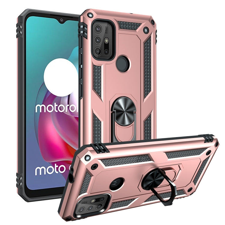 Shockproof TPU + PC Protective Case with 360 Degree Rotating Holder, For Motorola Moto G30 / G10, For Google Pixel 5A 5G