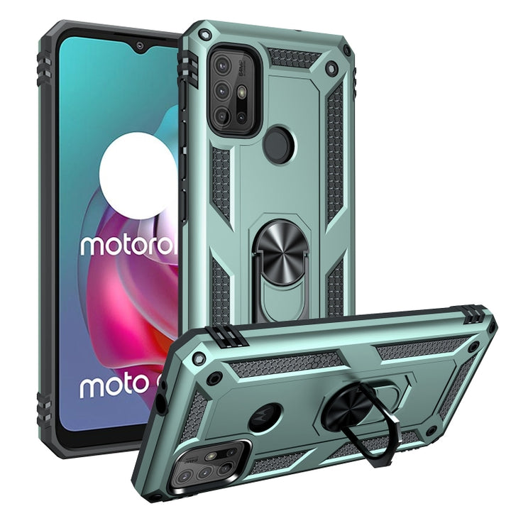 Shockproof TPU + PC Protective Case with 360 Degree Rotating Holder, For Motorola Moto G30 / G10, For Google Pixel 5A 5G