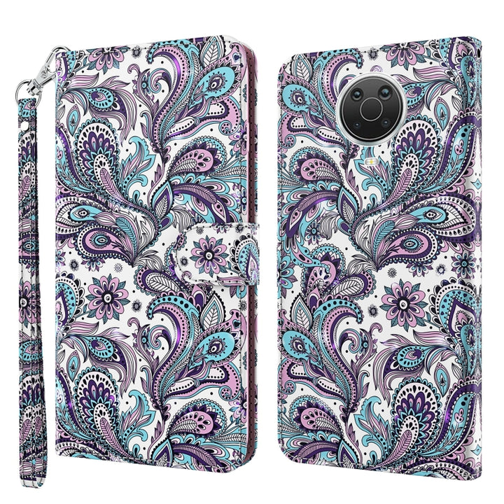 3D Painting Pattern Horizontal Flip TPU + PU Leather Case with Holder & Card Slots & Wallet, For Nokia G20 / G10 / 6.3