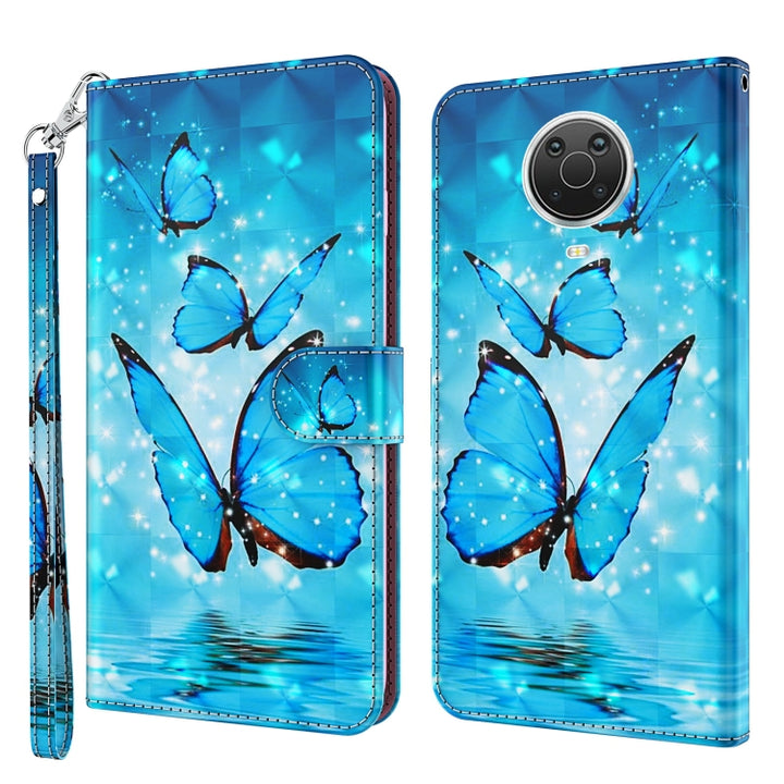 3D Painting Pattern Horizontal Flip TPU + PU Leather Case with Holder & Card Slots & Wallet, For Nokia G20 / G10 / 6.3