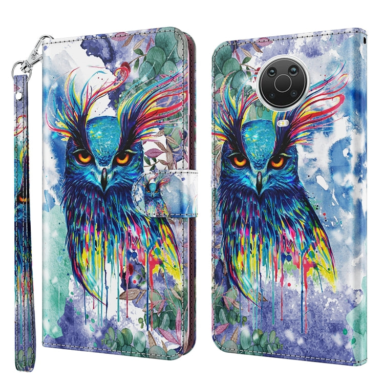 3D Painting Pattern Horizontal Flip TPU + PU Leather Case with Holder & Card Slots & Wallet, For Nokia G20 / G10 / 6.3