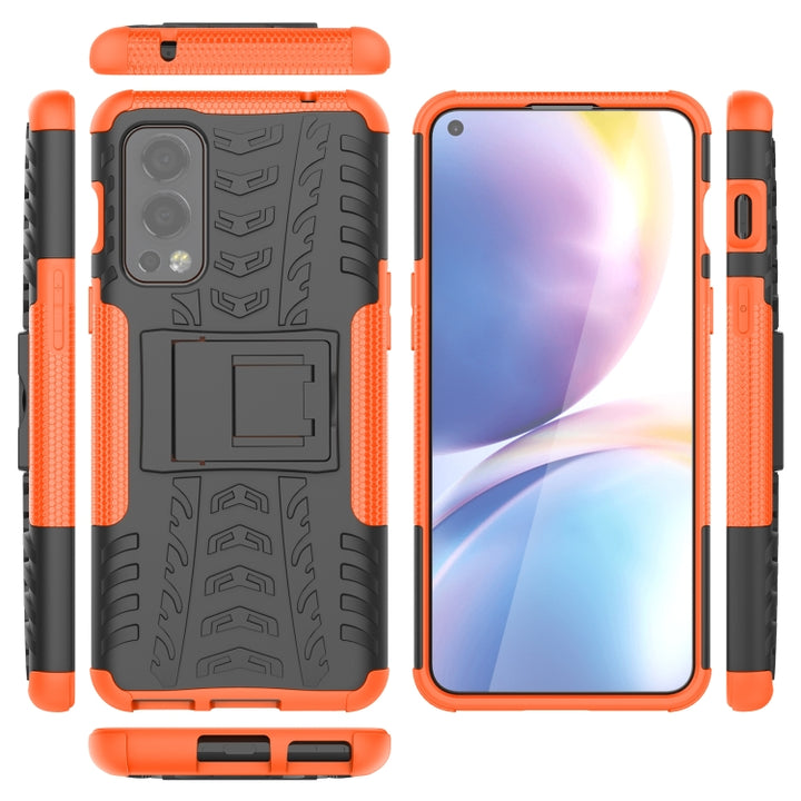 Tire Texture Shockproof TPU+PC Protective Case with Holder, For OnePlus Nord 2 5G, For OPPO A94 4G, For OPPO Realme V13 5G, For Sony Xperia 1 III