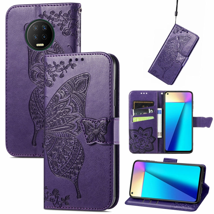 Butterfly Love Flowers Embossed Horizontal Flip Leather Case with Holder & Card Slots & Wallet & Lanyard, For Infinix Note 7, For Google Pixel 5A 5G, For Infinix Note 8, For Infinix Note 10