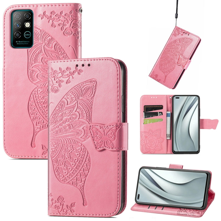 Butterfly Love Flowers Embossed Horizontal Flip Leather Case with Holder & Card Slots & Wallet & Lanyard, For Infinix Note 7, For Google Pixel 5A 5G, For Infinix Note 8, For Infinix Note 10