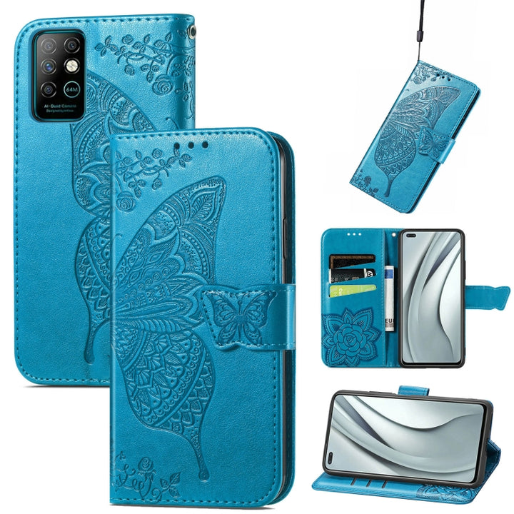 Butterfly Love Flowers Embossed Horizontal Flip Leather Case with Holder & Card Slots & Wallet & Lanyard, For Infinix Note 7, For Google Pixel 5A 5G, For Infinix Note 8, For Infinix Note 10