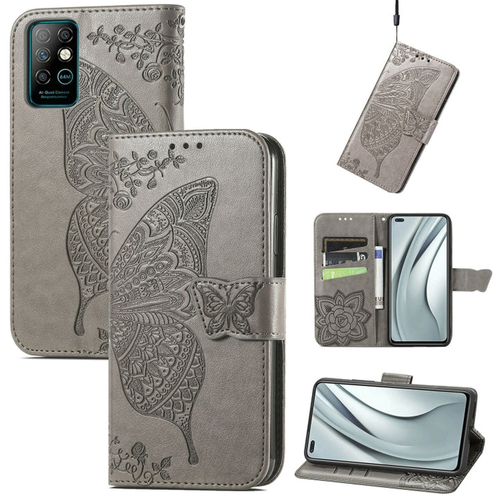 Butterfly Love Flowers Embossed Horizontal Flip Leather Case with Holder & Card Slots & Wallet & Lanyard, For Infinix Note 7, For Google Pixel 5A 5G, For Infinix Note 8, For Infinix Note 10