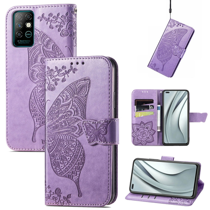 Butterfly Love Flowers Embossed Horizontal Flip Leather Case with Holder & Card Slots & Wallet & Lanyard, For Infinix Note 7, For Google Pixel 5A 5G, For Infinix Note 8, For Infinix Note 10