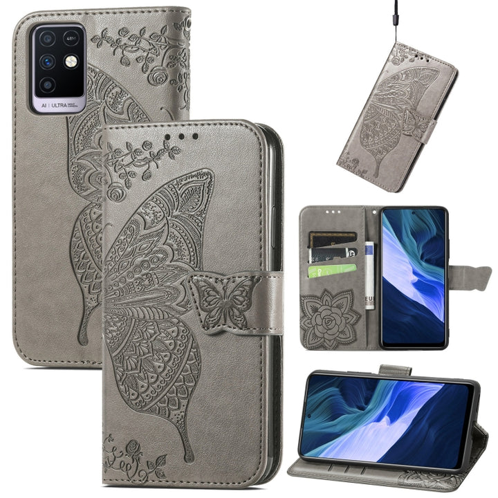 Butterfly Love Flowers Embossed Horizontal Flip Leather Case with Holder & Card Slots & Wallet & Lanyard, For Infinix Note 7, For Google Pixel 5A 5G, For Infinix Note 8, For Infinix Note 10