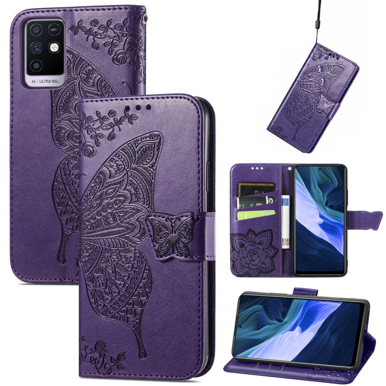 Butterfly Love Flowers Embossed Horizontal Flip Leather Case with Holder & Card Slots & Wallet & Lanyard, For Infinix Note 7, For Google Pixel 5A 5G, For Infinix Note 8, For Infinix Note 10