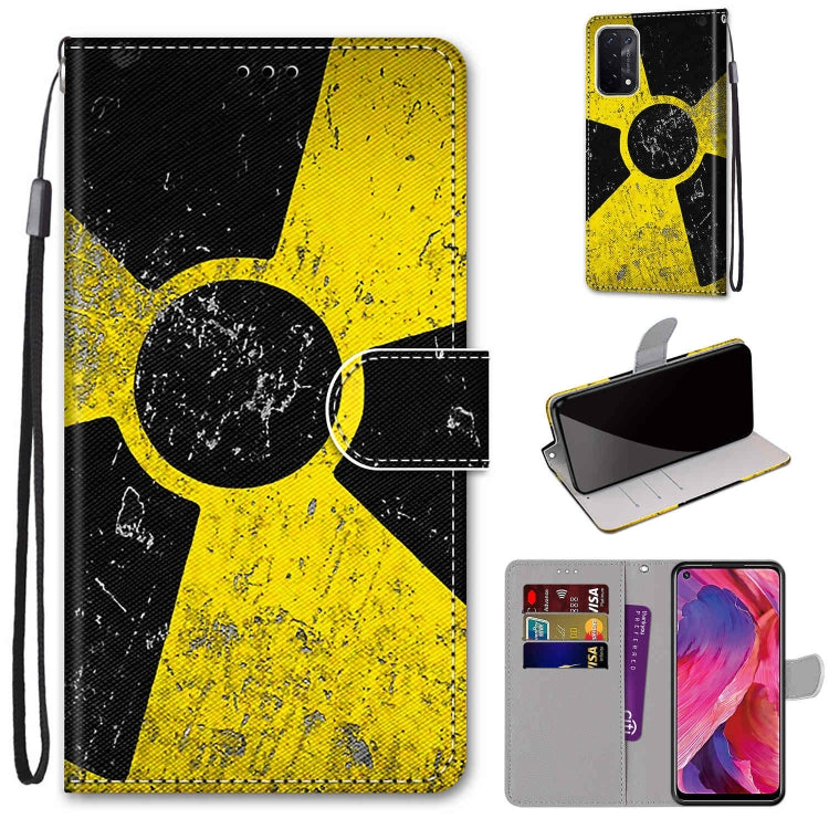 Coloured Drawing Cross Texture Horizontal Flip PU Leather Case with Holder & Card Slots & Wallet & Lanyard, For OPPO A93 5G / A93s 5G / A54 5G / A74 5G