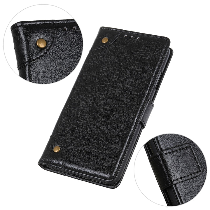 Copper Buckle Nappa Texture Horizontal Flip Leather Case with Holder & Card Slots & Wallet, For Huawei Y9s, For Galaxy A51