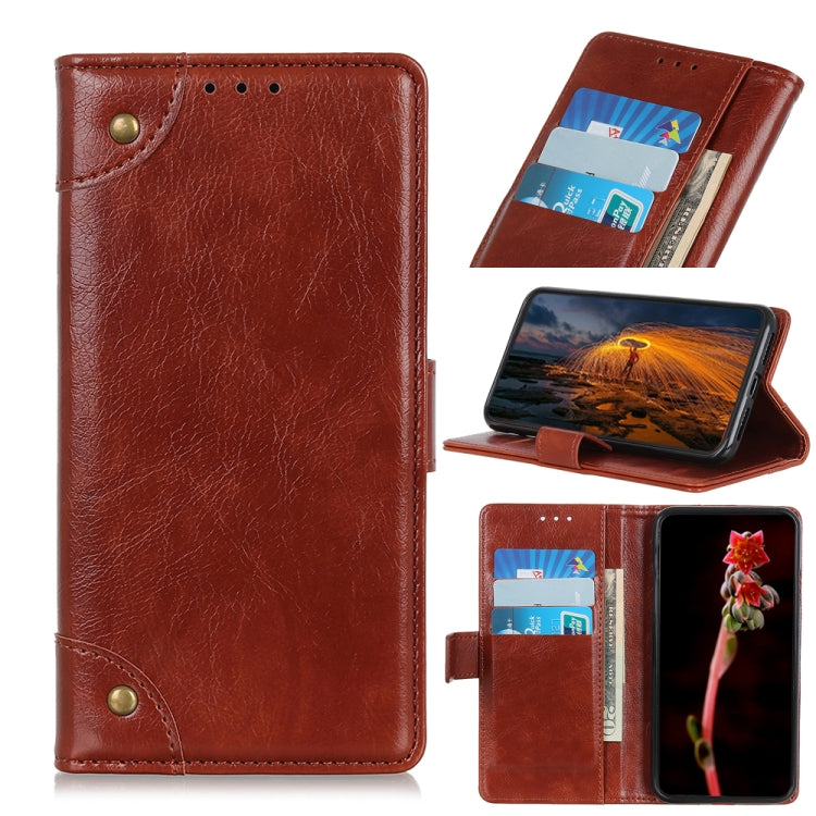 Copper Buckle Nappa Texture Horizontal Flip Leather Case with Holder & Card Slots & Wallet, For Huawei Y9s, For Galaxy A51