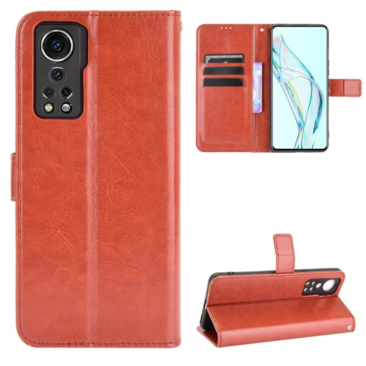 Crazy Horse Texture Horizontal Flip Leather Case with Holder & Card Slots & Lanyard, For Doogee S86 / S86 Pro, For UMIDIGI Bison Pro, For ZTE Axon 30 5G