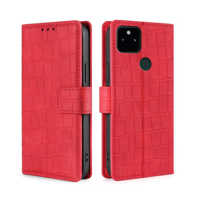 Skin Feel Crocodile Texture Magnetic Clasp Horizontal Flip PU Leather Case with Holder & Card Slots & Wallet, For Google Pixel 5A, For Google Pixel 6, For Google Pixel 6 Pro