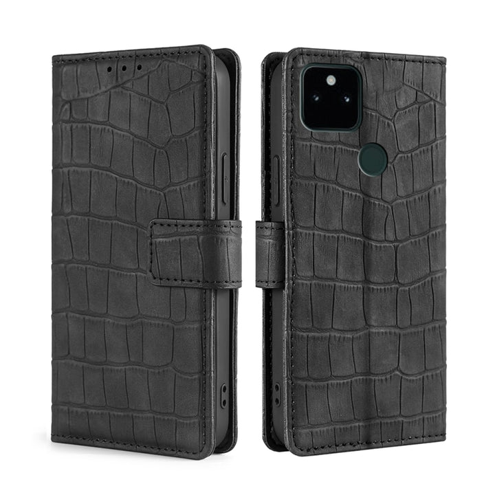 Skin Feel Crocodile Texture Magnetic Clasp Horizontal Flip PU Leather Case with Holder & Card Slots & Wallet, For Google Pixel 5A, For Google Pixel 6, For Google Pixel 6 Pro