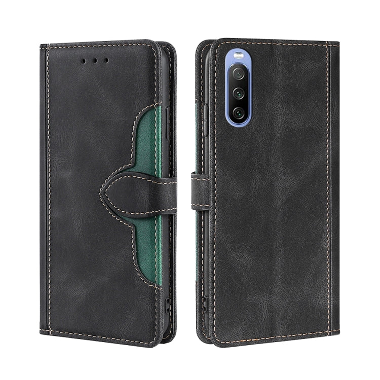 Skin Feel Straw Hat Magnetic Buckle Horizontal Flip PU Leather Case with Holder & Card Slots & Wallet, For Sony Xperia 1 III, For Sony Xperia 5 III, For Sony Xperia 10 III