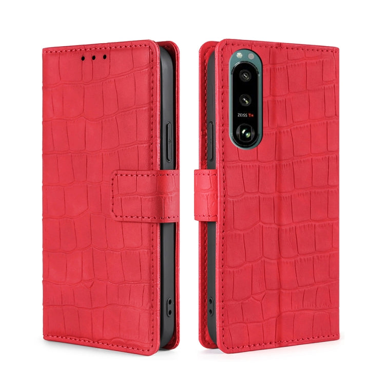 Skin Feel Crocodile Texture Magnetic Clasp Horizontal Flip PU Leather Case with Holder & Card Slots & Wallet, For Sony Xperia 5 III, For Xiaomi Redmi 10, For Xiaomi Redmi Note 10 5G, For Xiaomi Poco M3 Pro 5G, For Xiaomi Redmi Note 10 Pro 5G