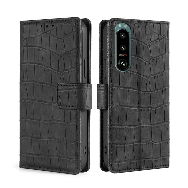 Skin Feel Crocodile Texture Magnetic Clasp Horizontal Flip PU Leather Case with Holder & Card Slots & Wallet, For Sony Xperia 5 III, For Xiaomi Redmi 10, For Xiaomi Redmi Note 10 5G, For Xiaomi Poco M3 Pro 5G, For Xiaomi Redmi Note 10 Pro 5G