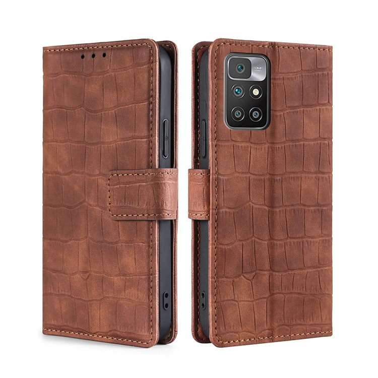 Skin Feel Crocodile Texture Magnetic Clasp Horizontal Flip PU Leather Case with Holder & Card Slots & Wallet, For Sony Xperia 5 III, For Xiaomi Redmi 10, For Xiaomi Redmi Note 10 5G, For Xiaomi Poco M3 Pro 5G, For Xiaomi Redmi Note 10 Pro 5G